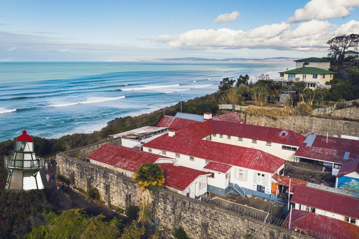 Firefly_Gemini Flash_remove all vegetation and trees in front of the prison. Give both panoramic ocean vie 103077 2